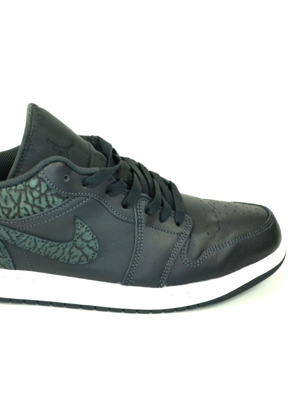 Air Jordan 1 SE Low Men's Size 10.5 Black Elephant Athletic Sneakers FB9907-001